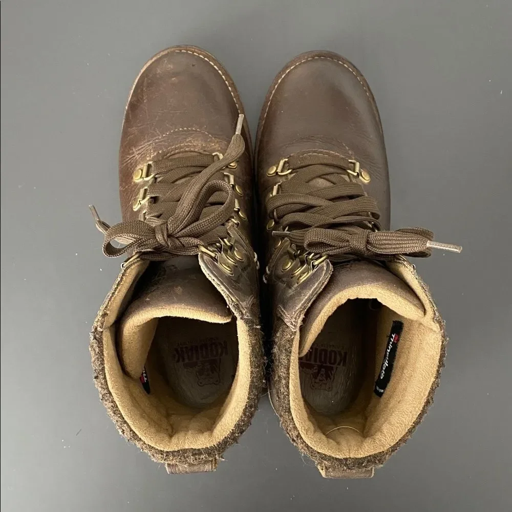 Kodiak Surrey II Waterproof Leather Boot Men US Sz 7/ Women 8.5 Combat Lace-up